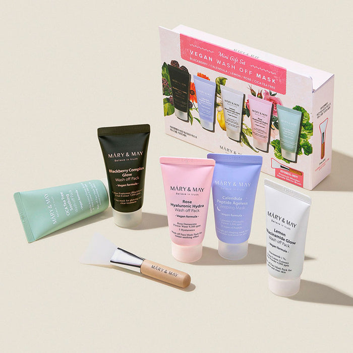 Mary & May Vegan Wash Off Mask Mini Gift Set Nudie Glow Australia