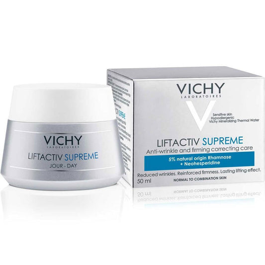 Vichy Liftactiv Supreme Anti Aging Face Moisturizer Day Cream, 50ml - Makkah Pharmacy