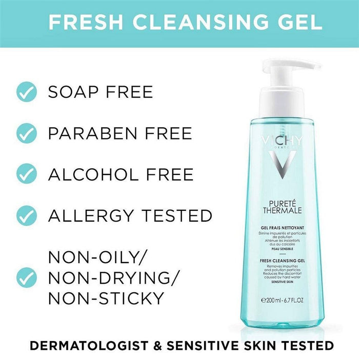 Vichy Purete Thermale Fresh Cleansing Gel 200 ml - Makkah Pharmacy