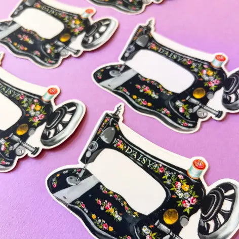 Vintage Sewing Machine Sticker