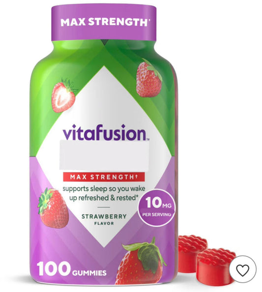Vitafusion Max Strength Gummies for Sleep Support - 100ct