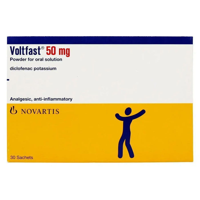 Voltfast Diclofenac Potassium (50mg), 30 Sachets