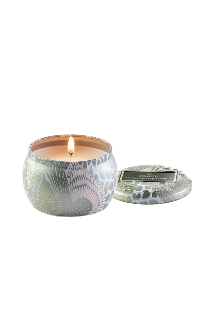 Voluspa Tahitian Coconut Vanilla Tin Candle