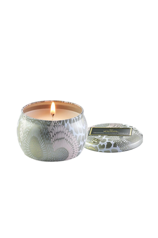 Voluspa Tahitian Coconut Vanilla Tin Candle