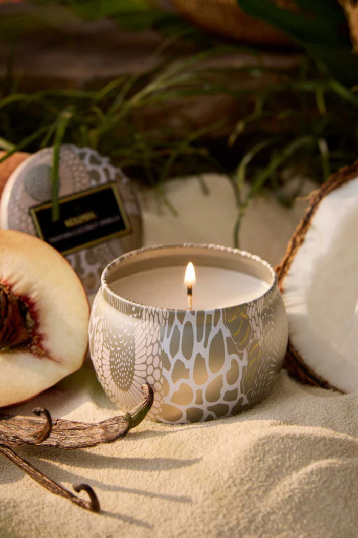 Voluspa Tahitian Coconut Vanilla Tin Candle