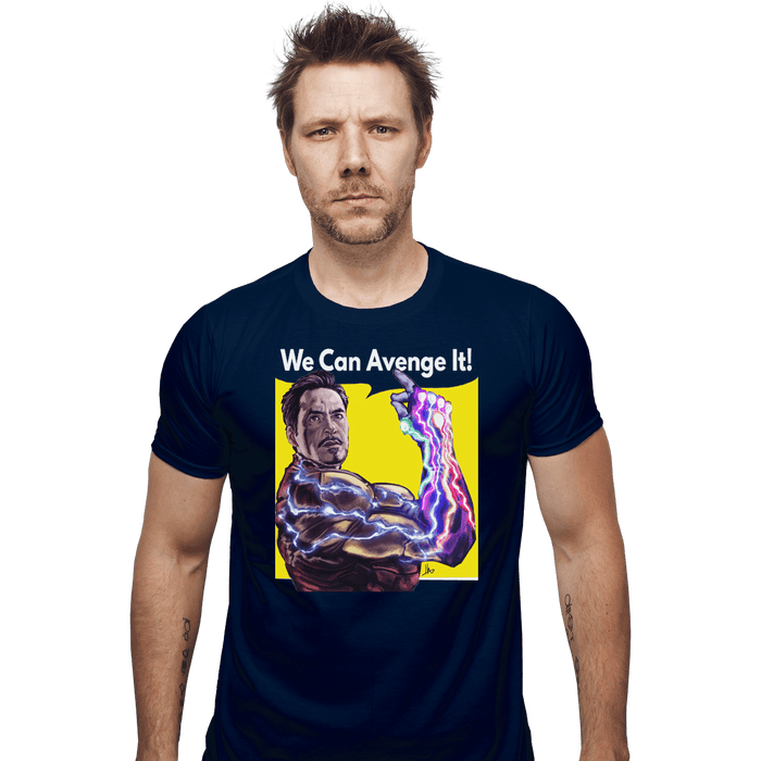 Shirts Fitted Shirts, Mens / Small / Navy We Can Avenge It!