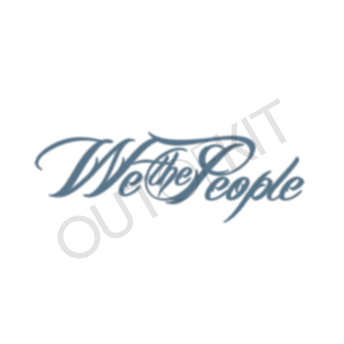 We The People Plain Tattoo