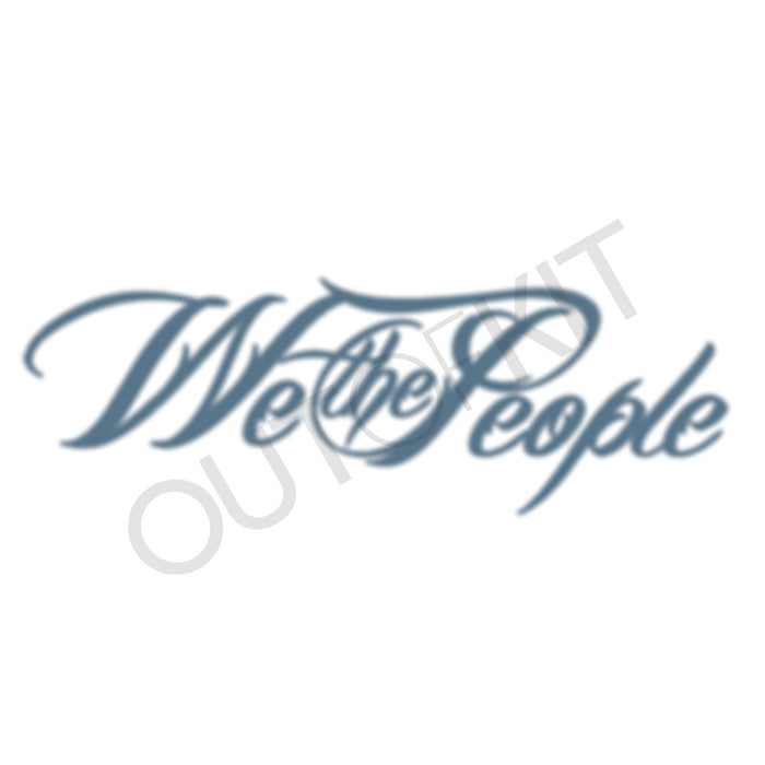 We The People Plain Tattoo