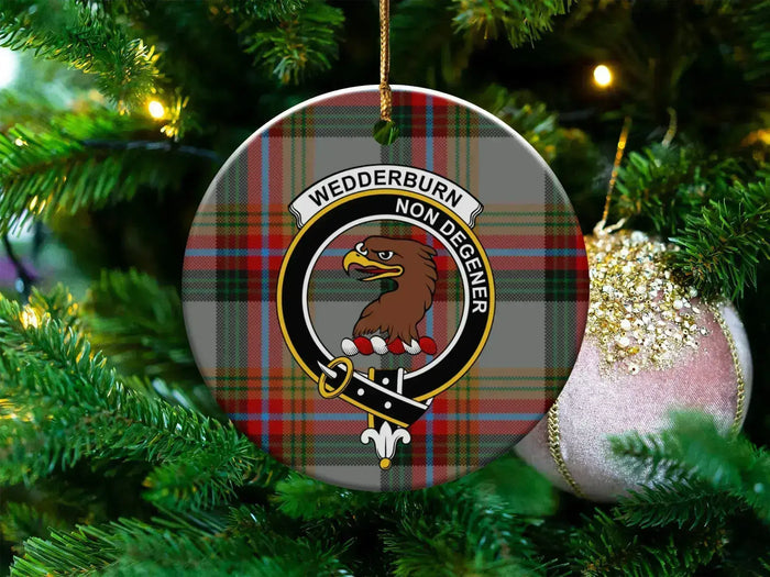 Wedderburn Non Degener Clan Crest Christmas Ornament