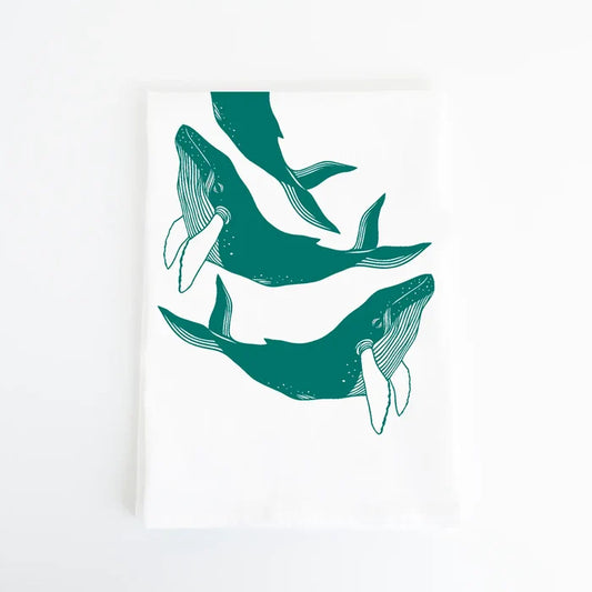 Whales - Flour Sack Towel