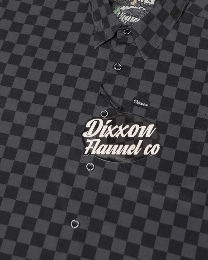 Winners Circle Short Sleeve Party Shirt -Black / Grey