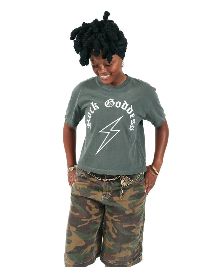WOMEN WHO ROCK™ ROCK GODDESS FITTED T-SHIRT