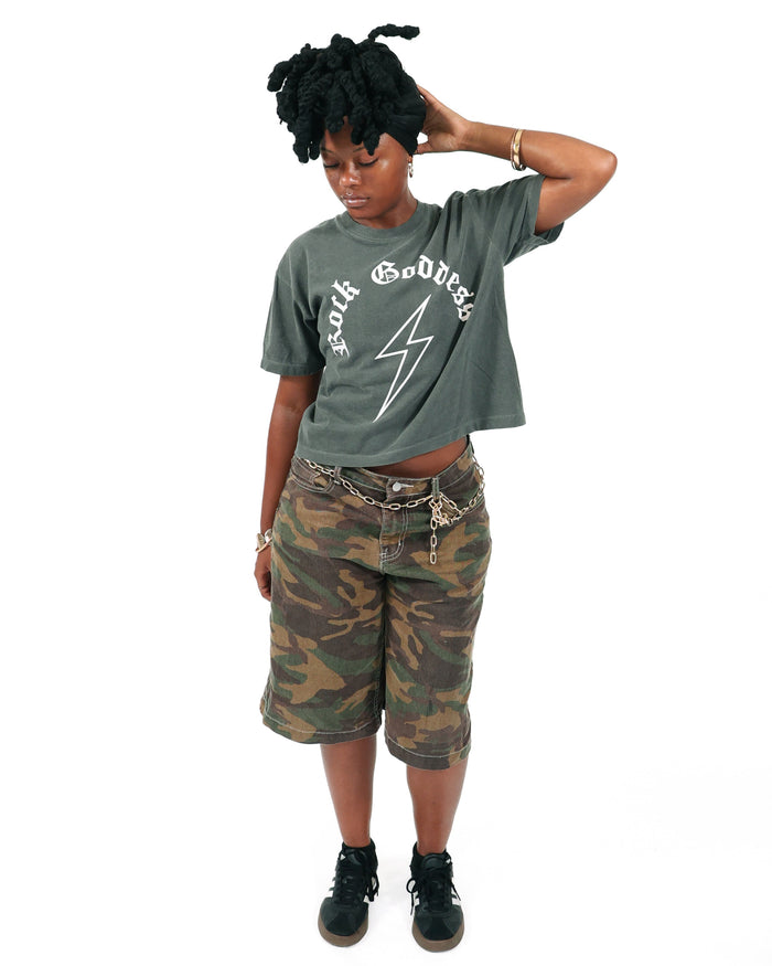 WOMEN WHO ROCK™ ROCK GODDESS FITTED T-SHIRT