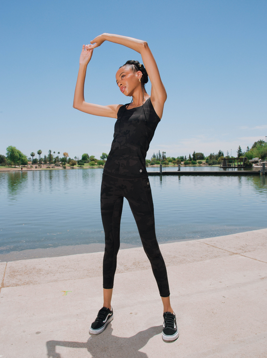 Women's Classic Tank - Black Camo