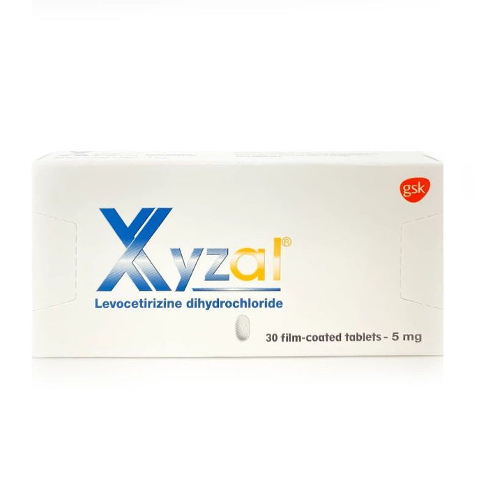 Xyzal 5mg Levocetirizine Dihydrochloride 30 tablets