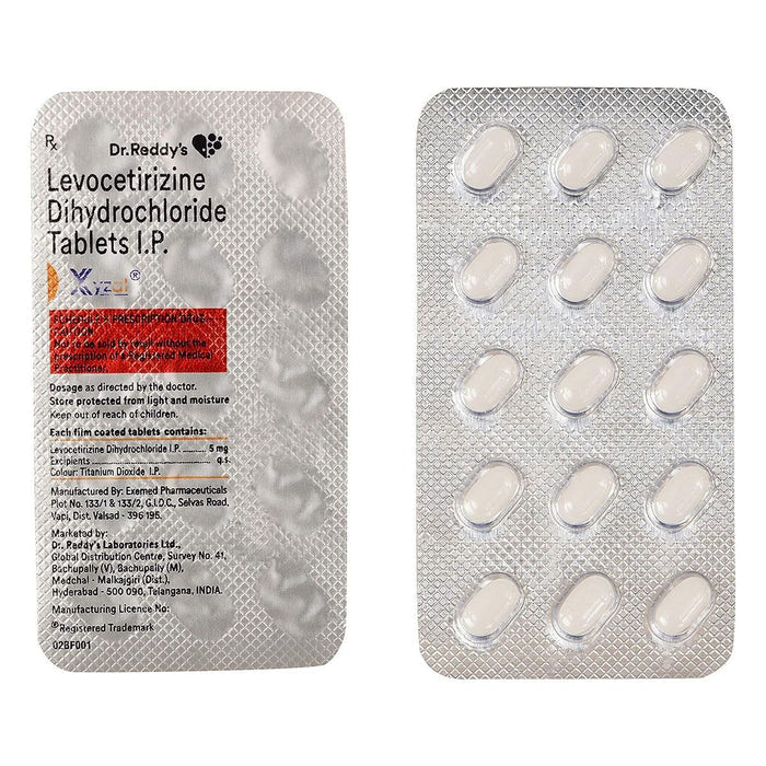 Xyzal 5mg Levocetirizine Dihydrochloride 30 tablets