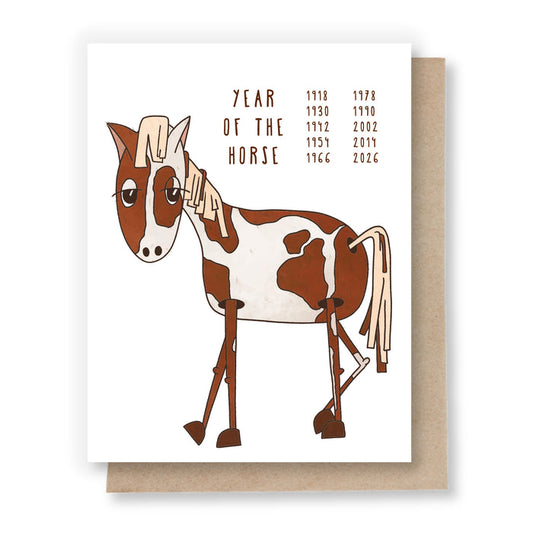 Year of the Horse Card by Sweet Pea Cole