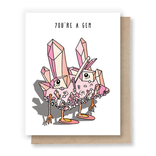 You're a Gem Note Card by Sweet Pea Cole