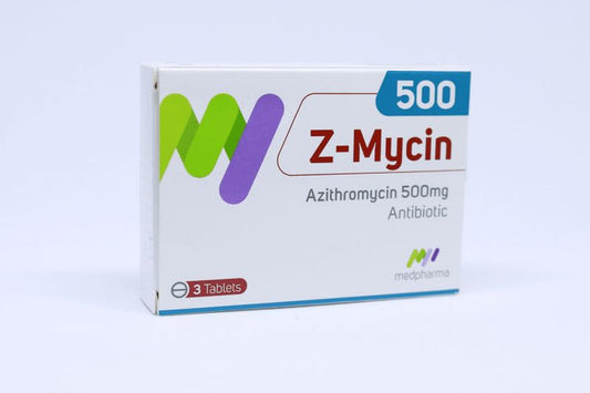 Z-Mycin Azithromycin 500mg Capsules, 3 Pieces